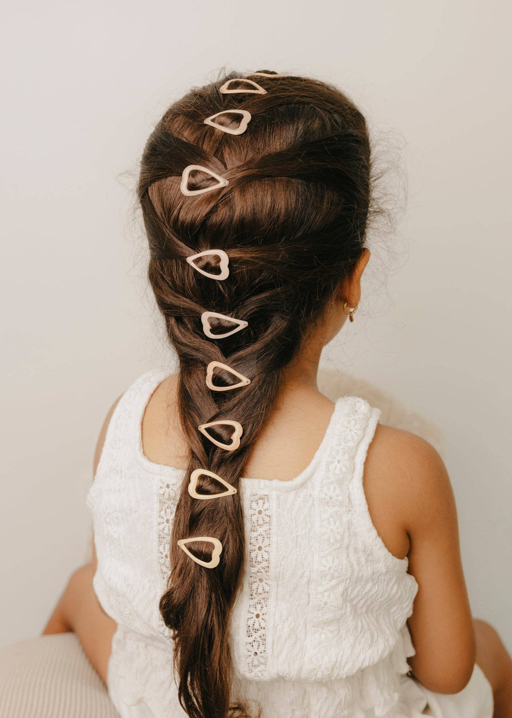 Glitter Sweetheart Hair Clips