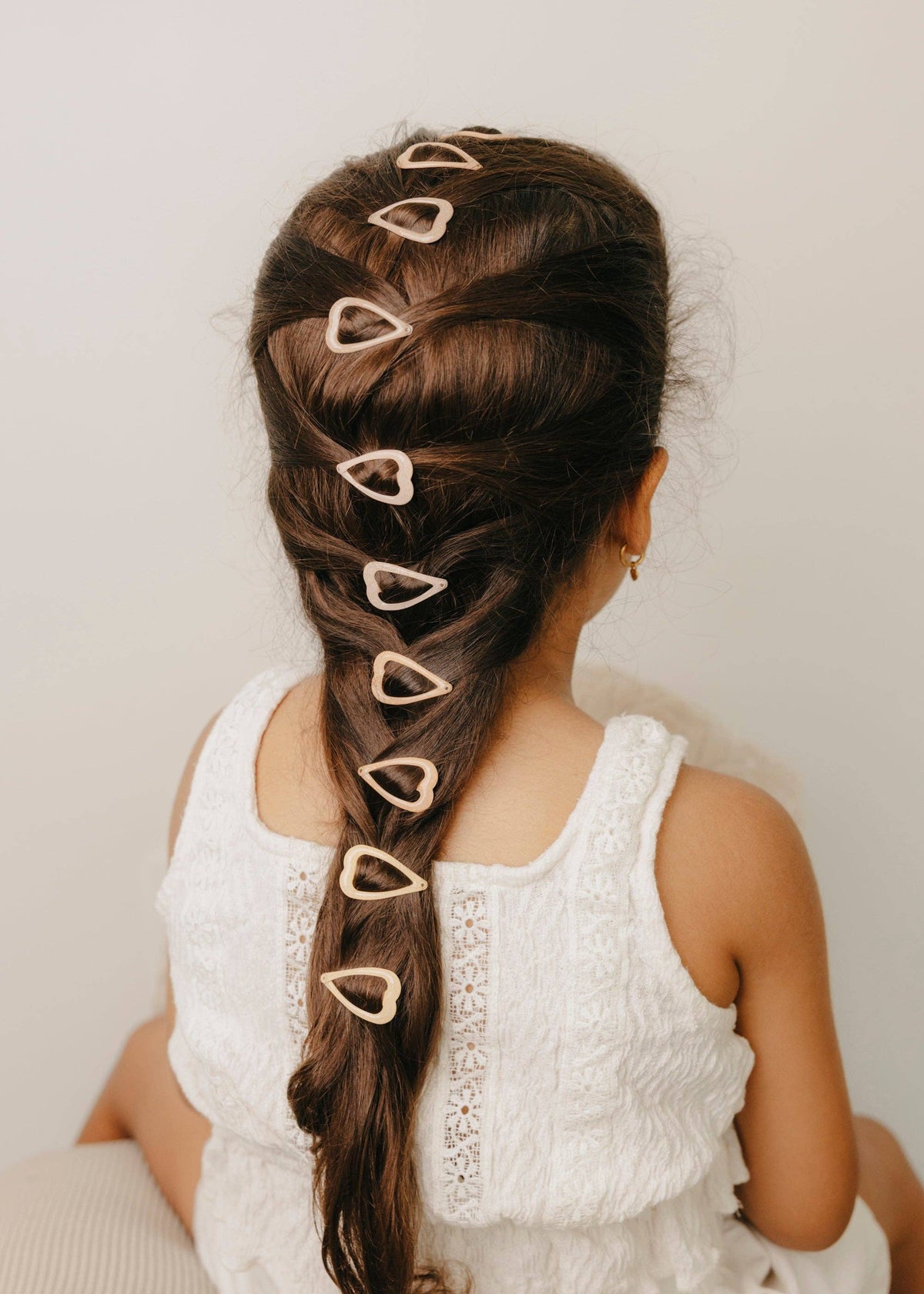 Glitter Sweetheart Hair Clips