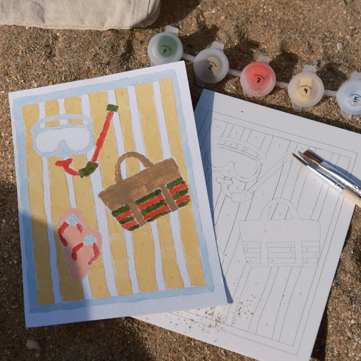 Tropical Paint by Numbers Set