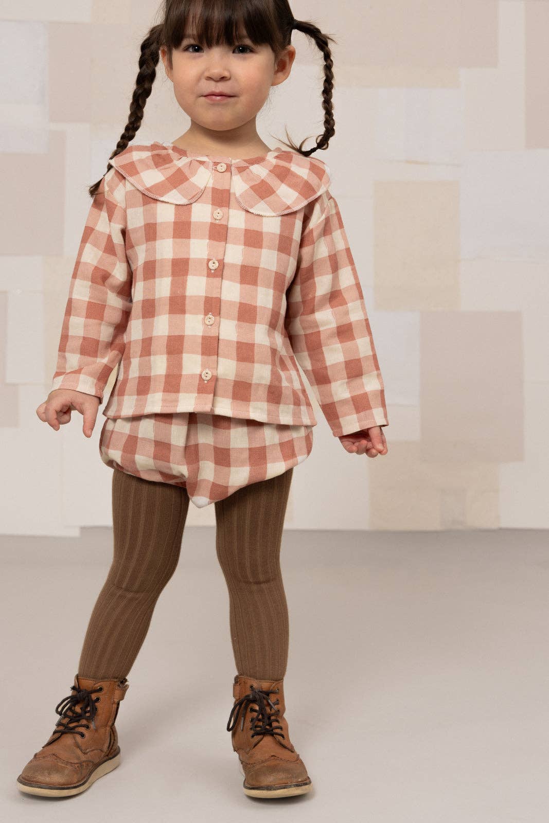 Coco Gingham Blouse - Pink