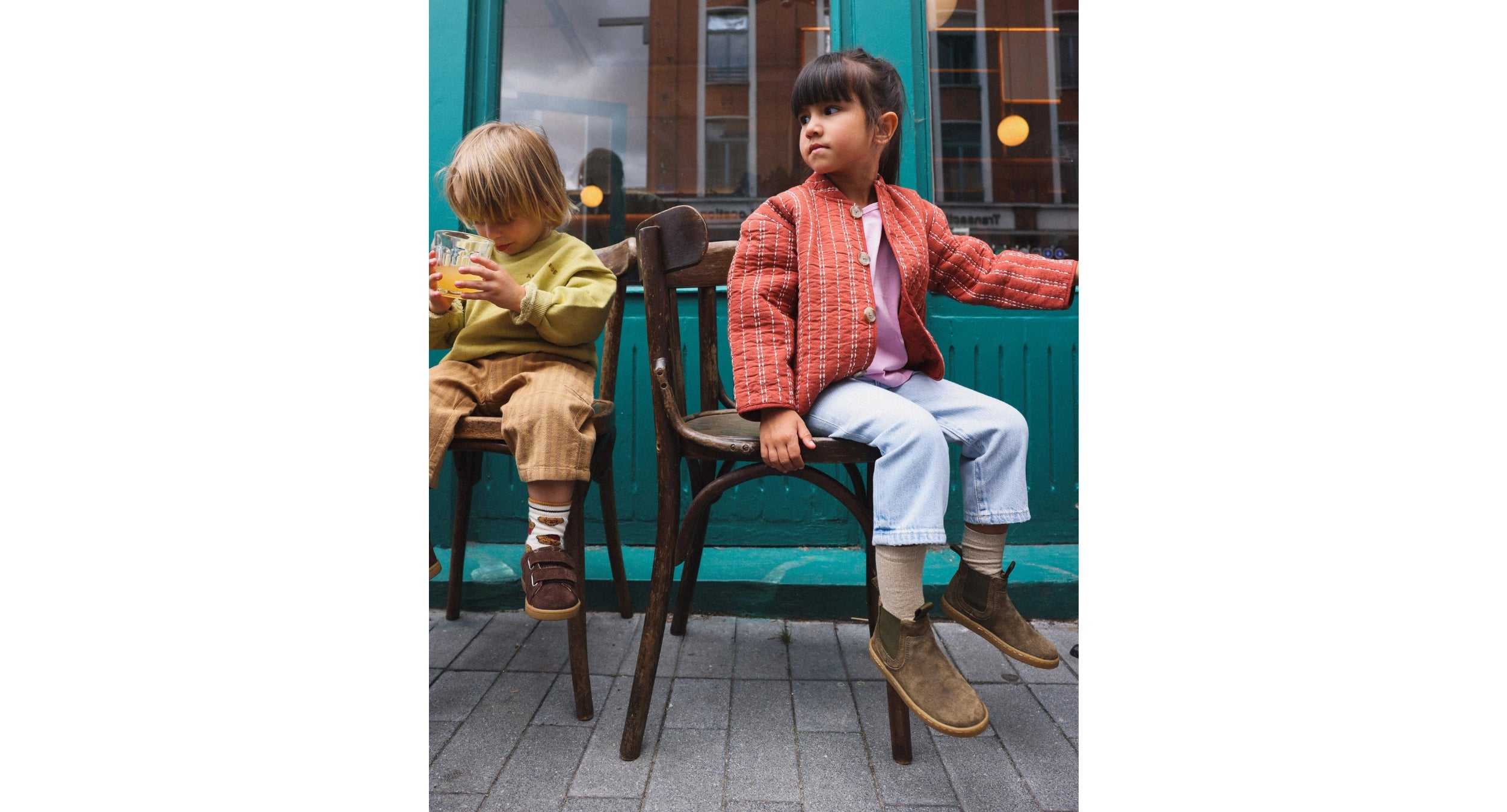 Elvis Khaki Leather Chelsea Boots