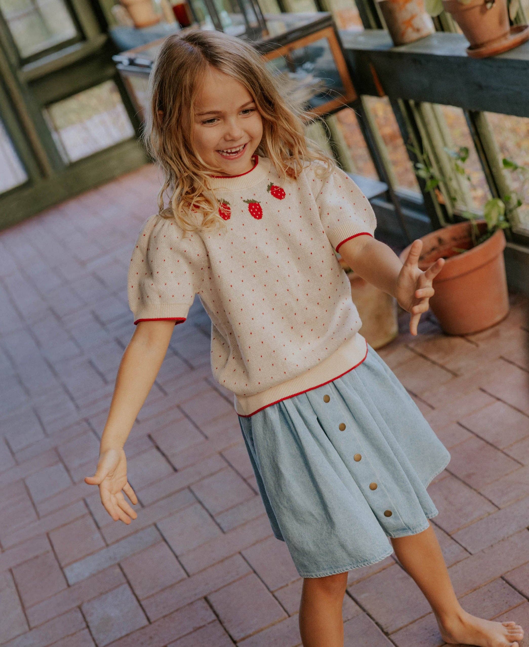 Don Denim Skirt - Light Blue