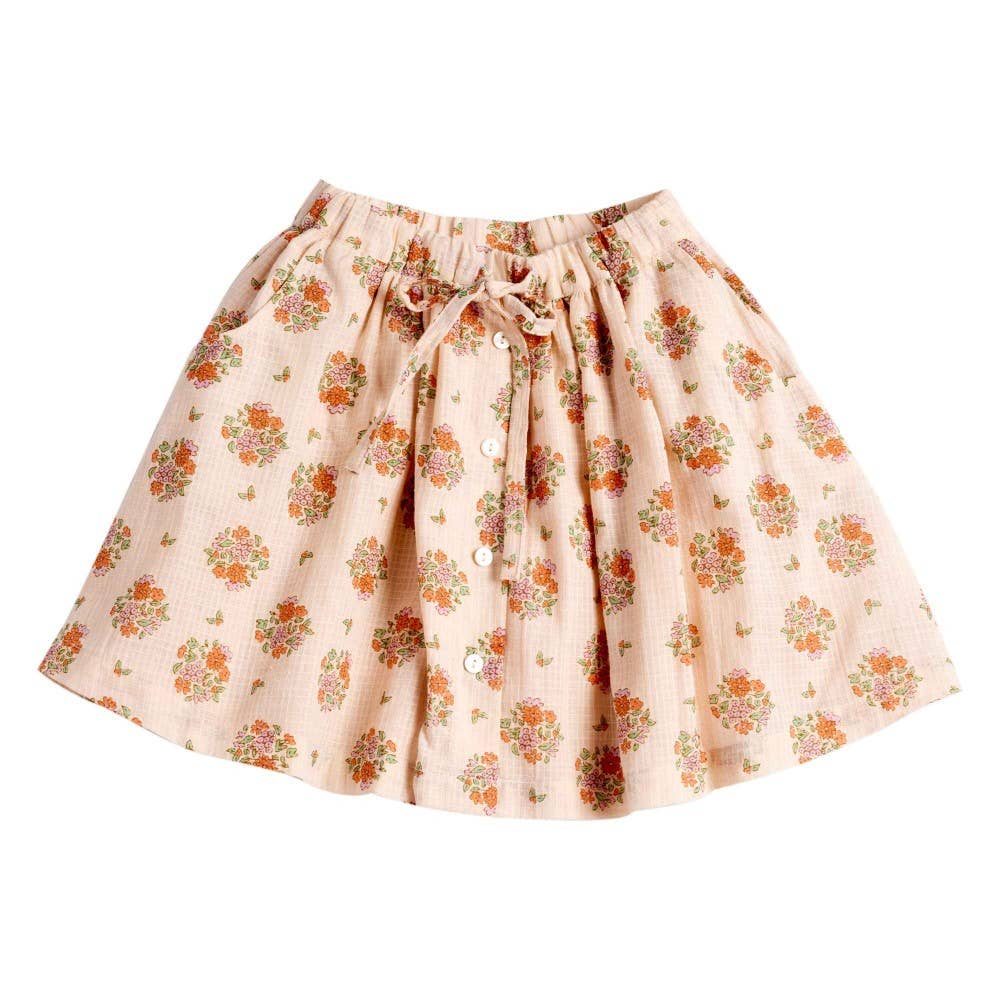 Floral skirt on a white background