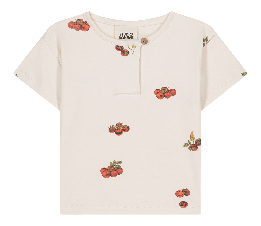 Orso Jersey Tomatoes T-shirt - Ecru