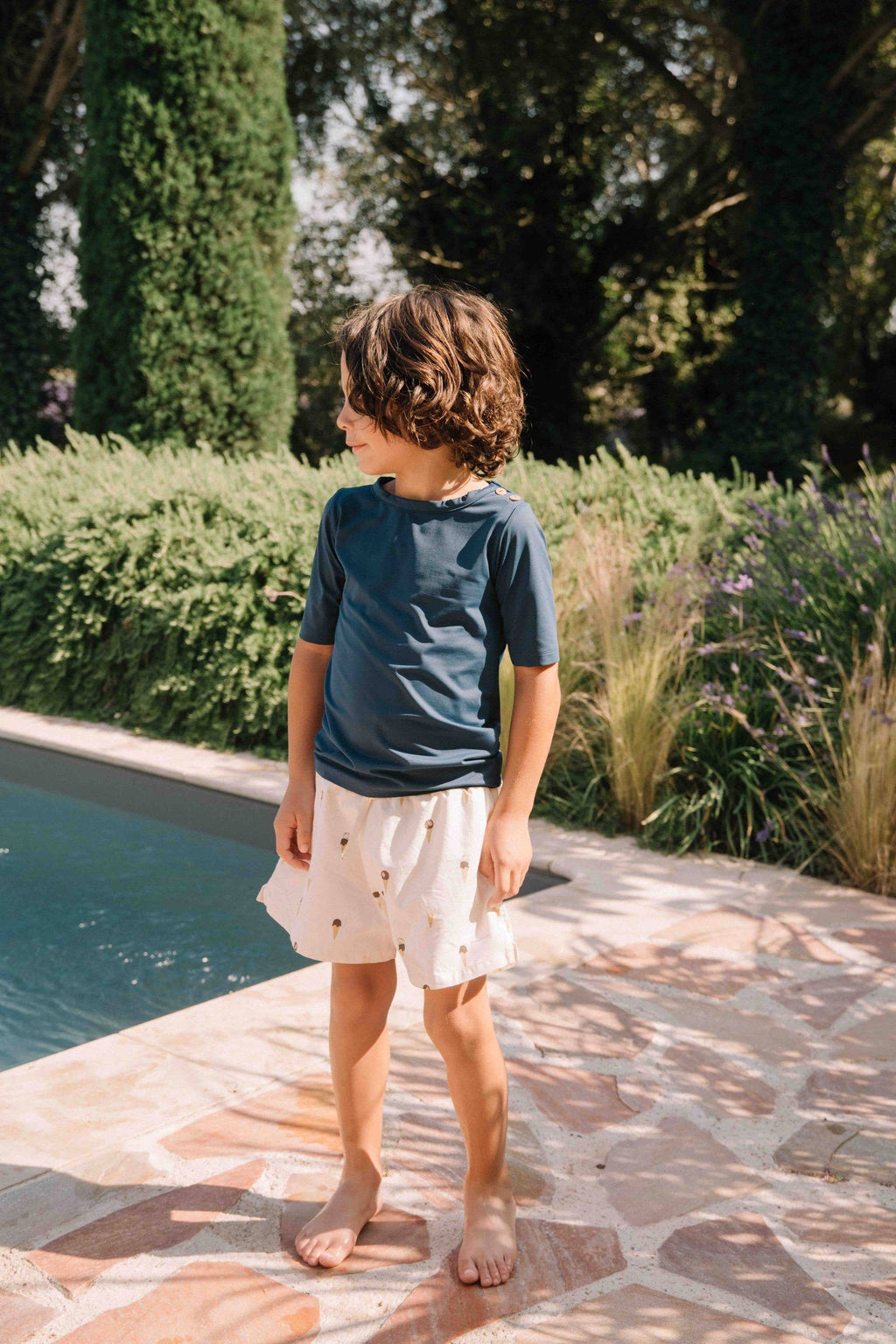 Ice Cream Swim Shorts - Ecru