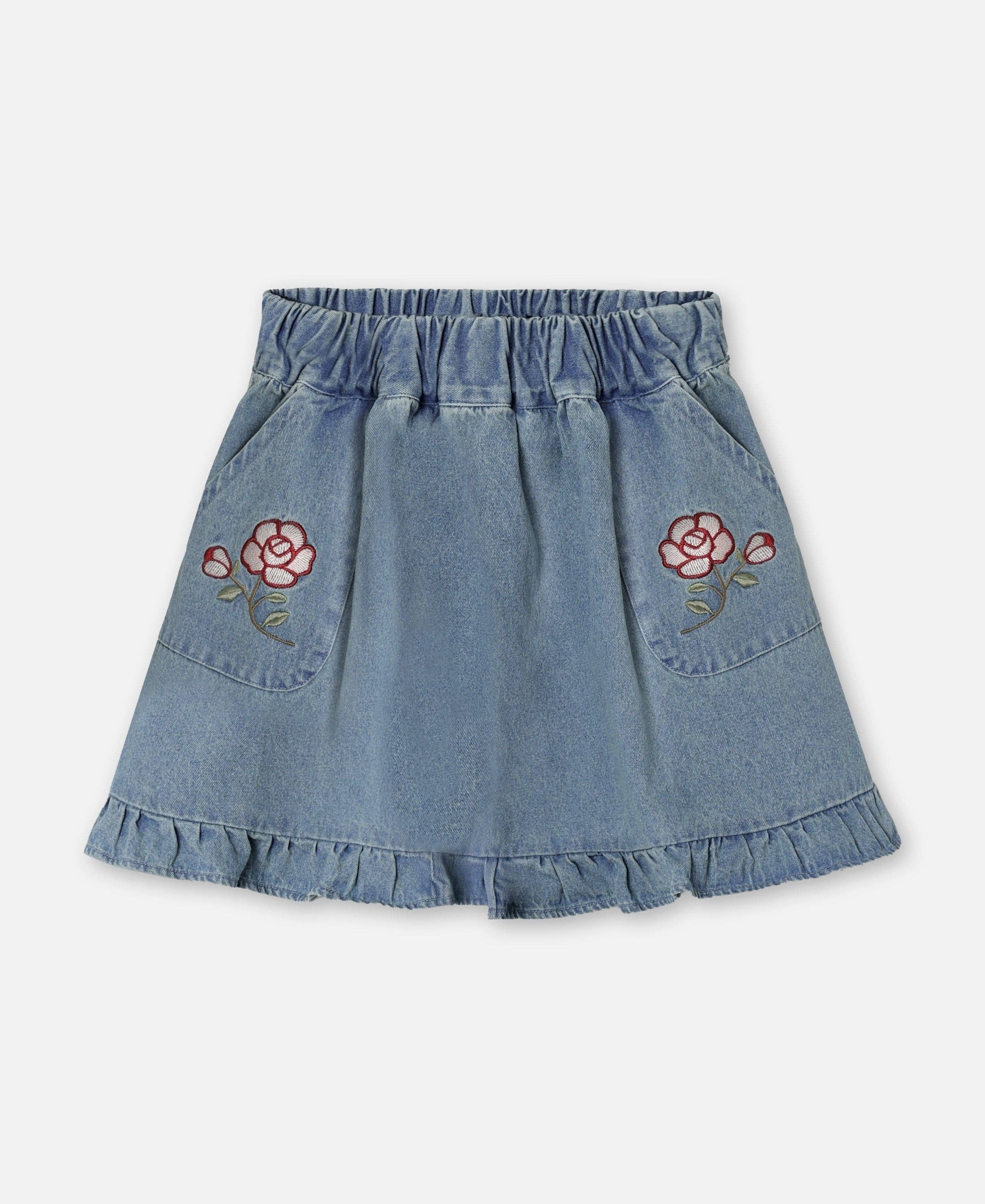 Don Denim Skirt - Rose