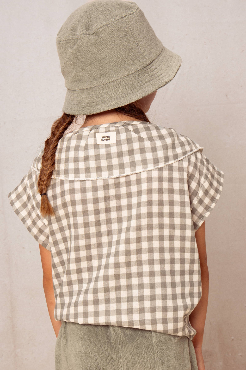 Coco Blouse - Verdigris Gingham