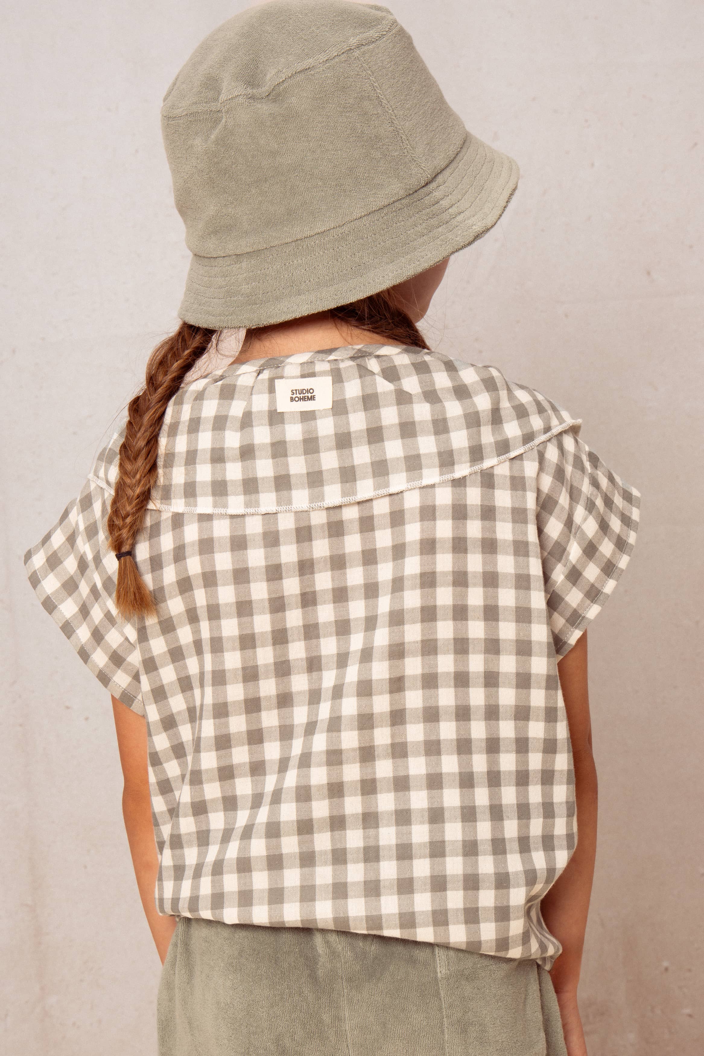 Coco Blouse - Verdigris Gingham