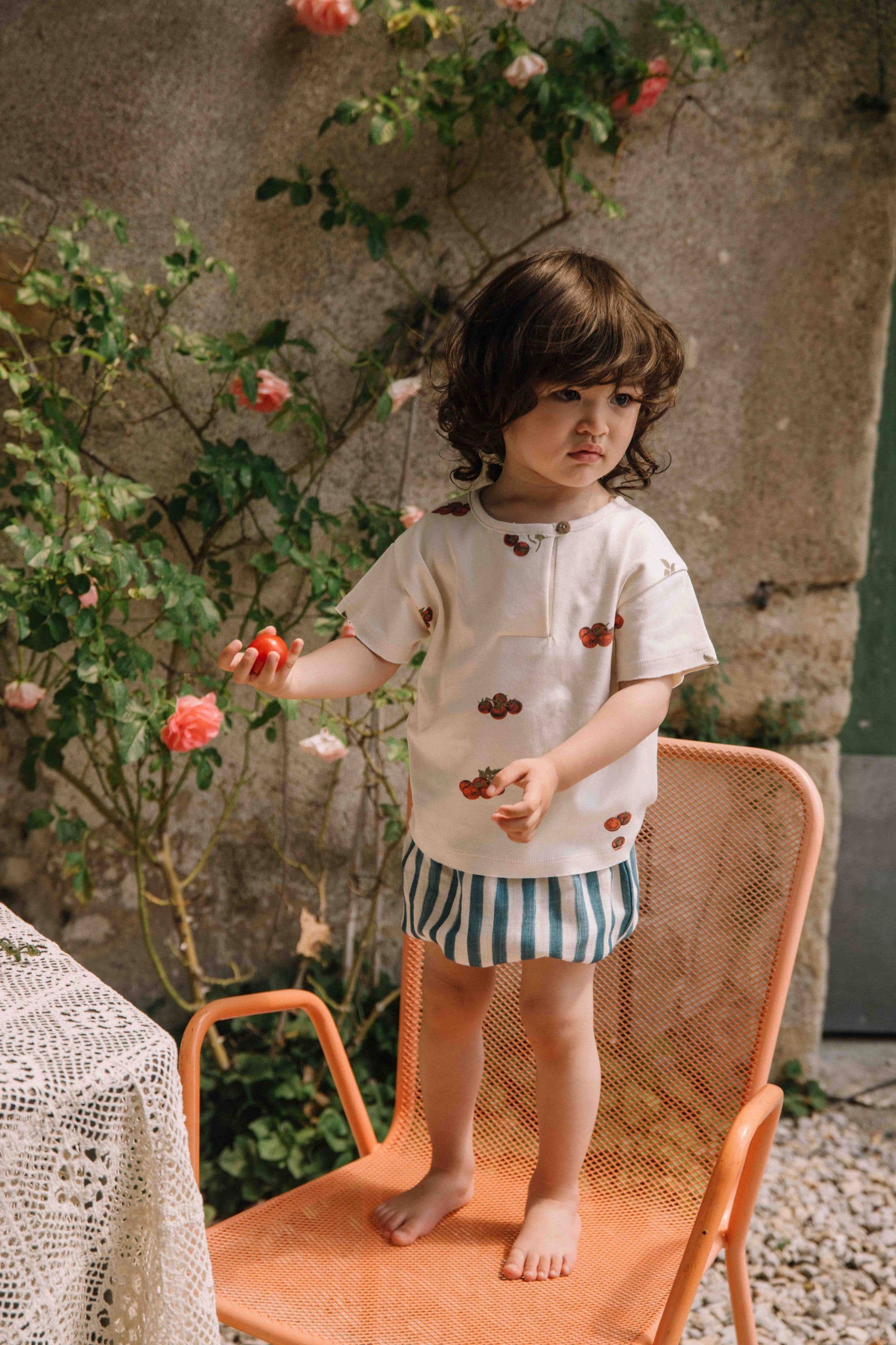 Orso Jersey Tomatoes T-shirt - Ecru
