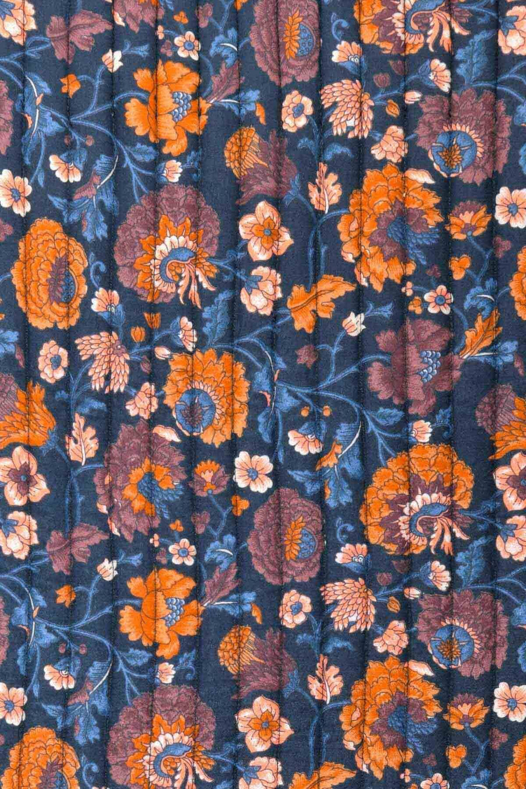Antoinette Plaid Coverlet - blue/orange