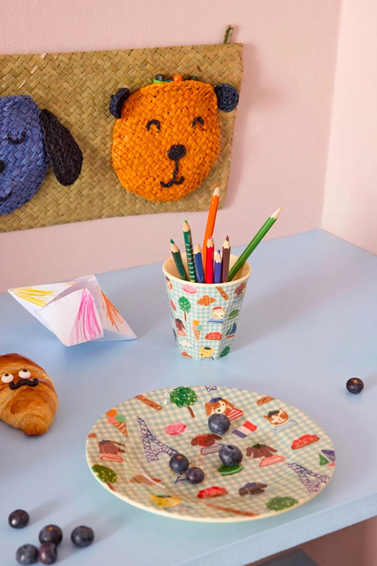 Kids Melamine Plate – Kids in Paris