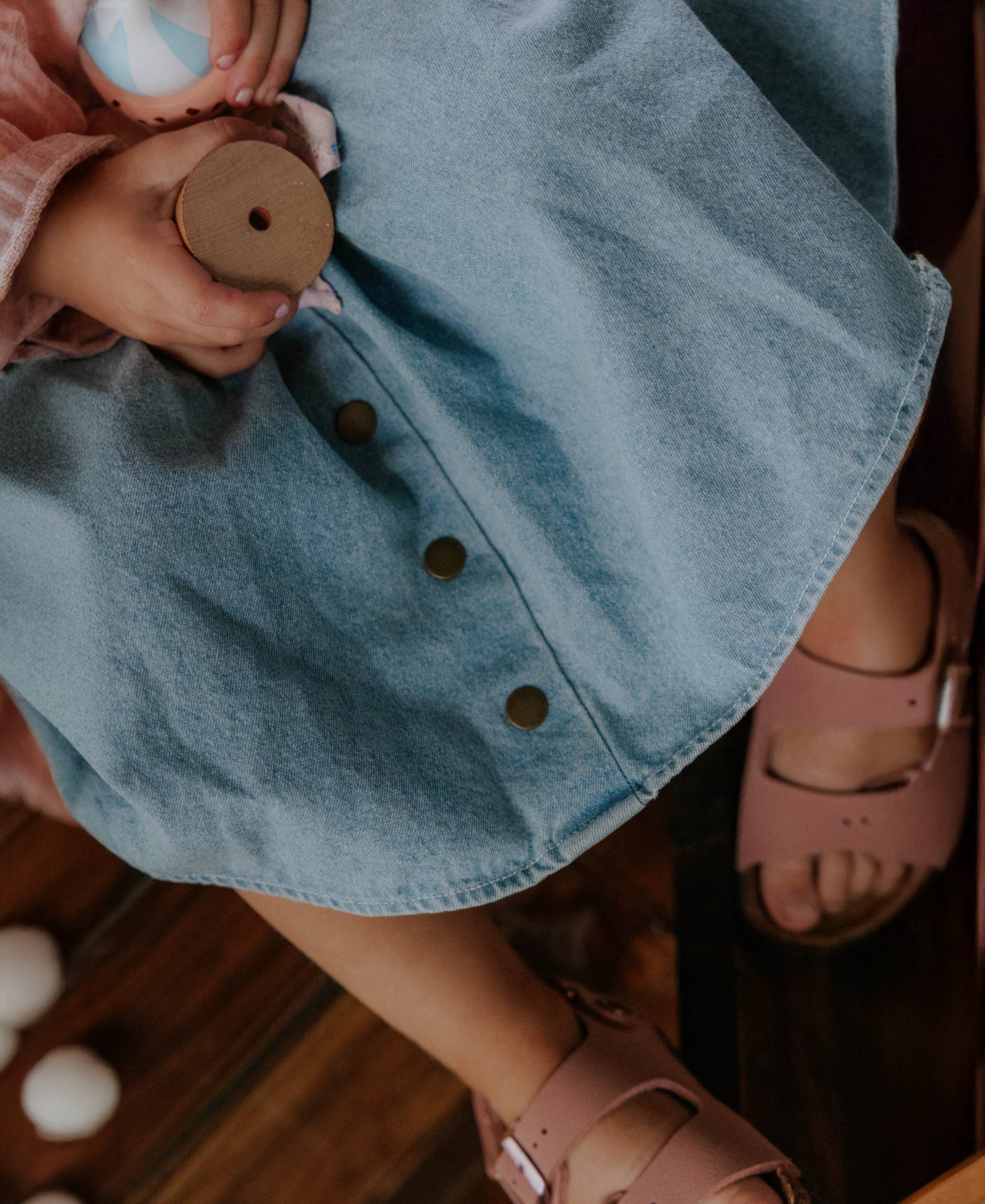 Don Denim Skirt - Light Blue