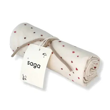 Heart Muslin Swaddle Cloth