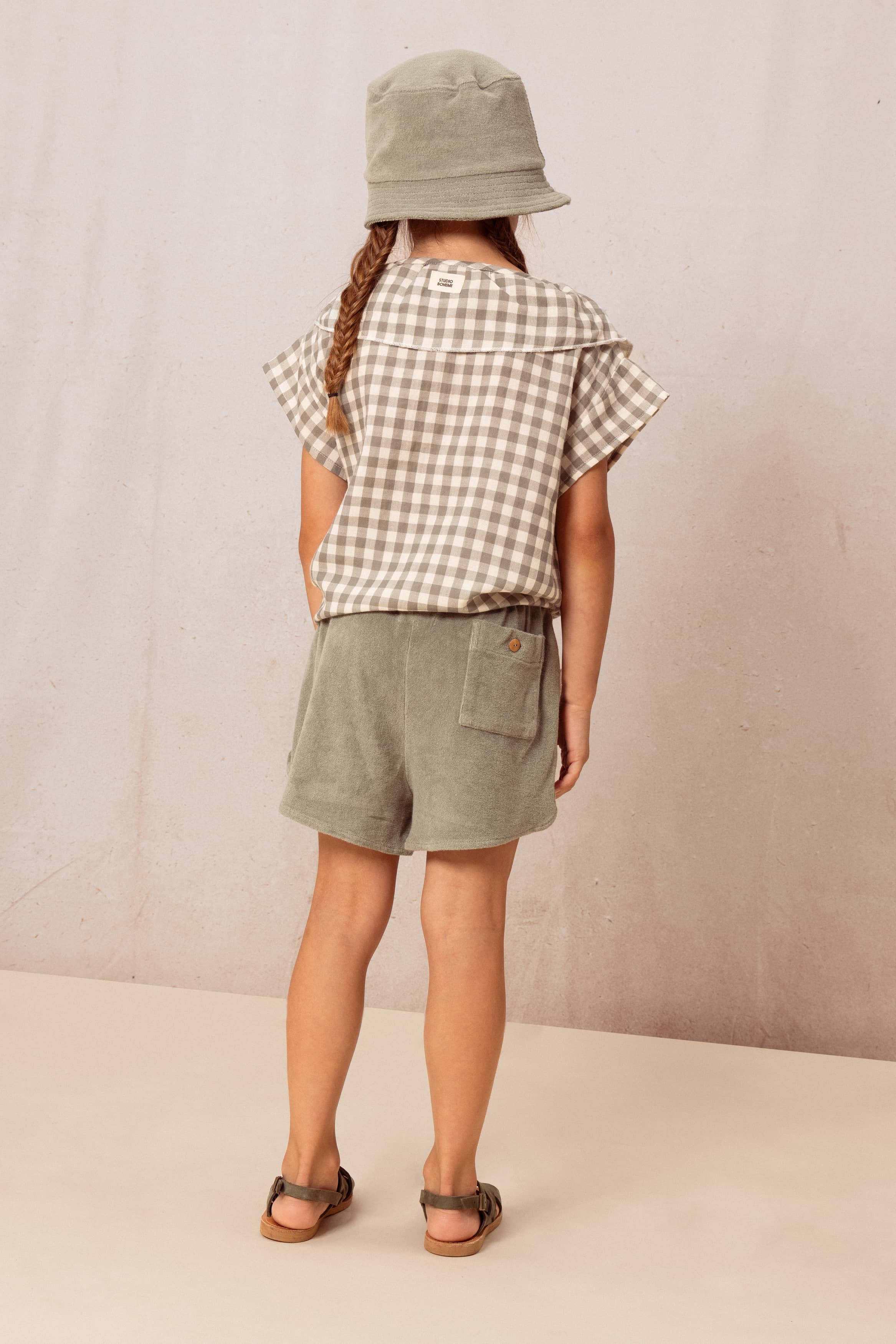 Coco Blouse - Verdigris Gingham