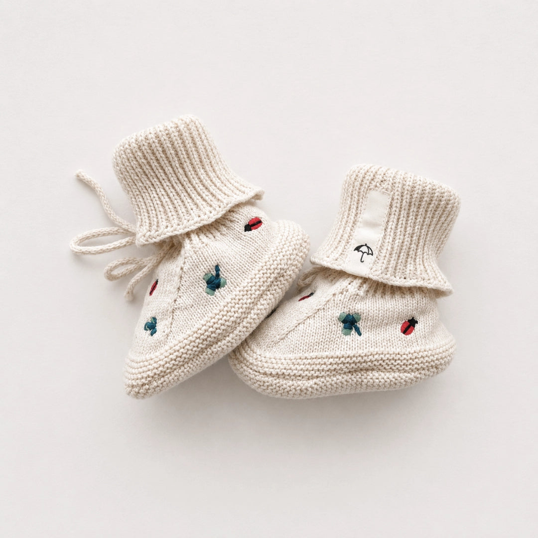 Ladybug Garden Booties
