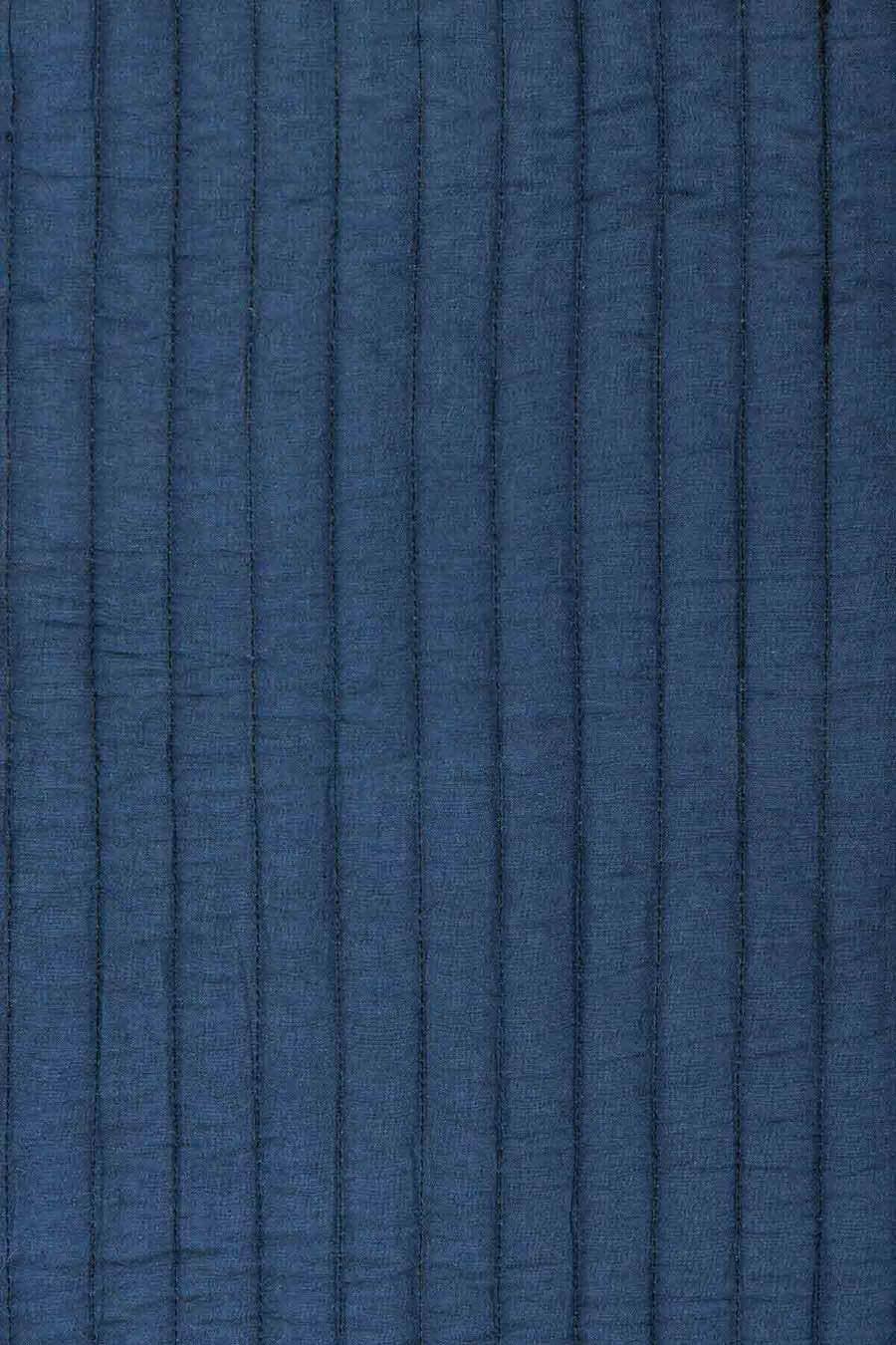 Antoinette Plaid Coverlet - blue/orange