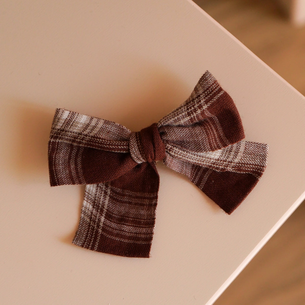 Set of Three Bow Hair Clips – Floral, Tartan &amp; Macramé