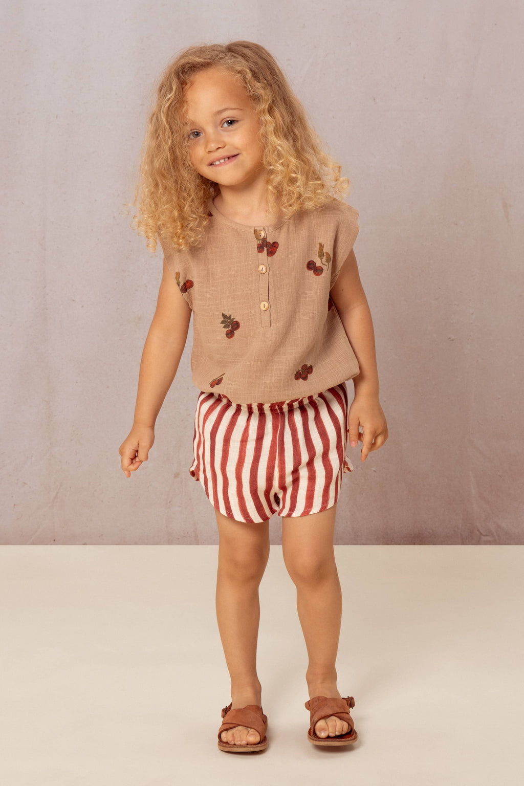 Roman Tomato Blouse - Nougat