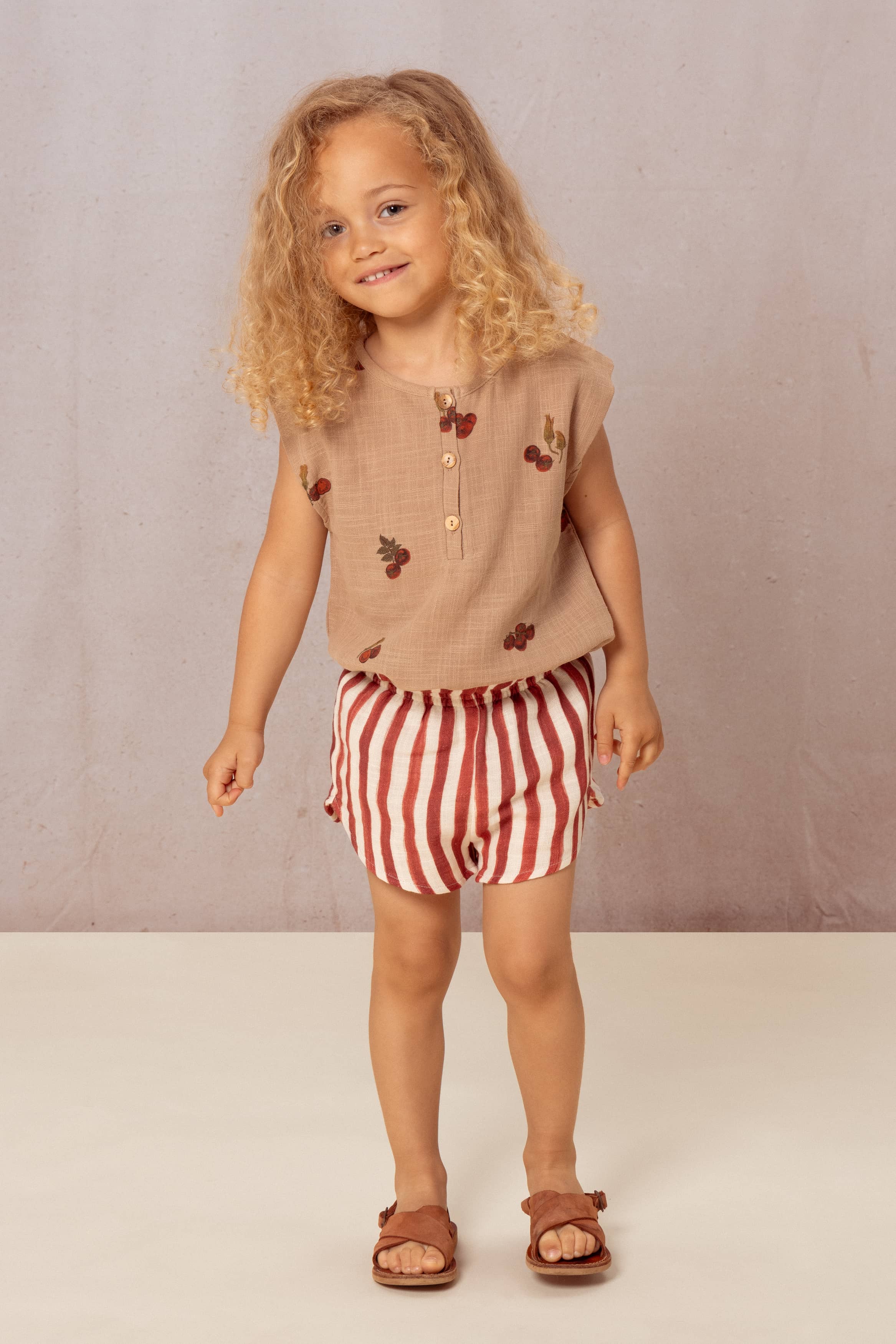 Roman Tomato Blouse - Nougat