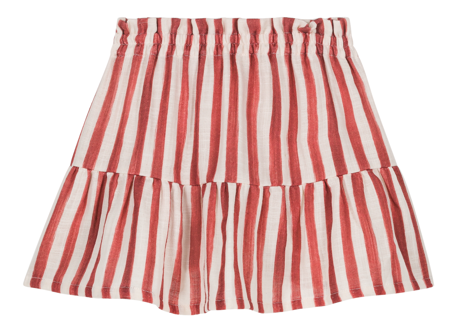 Samba Skirt – Brick Red Stripe