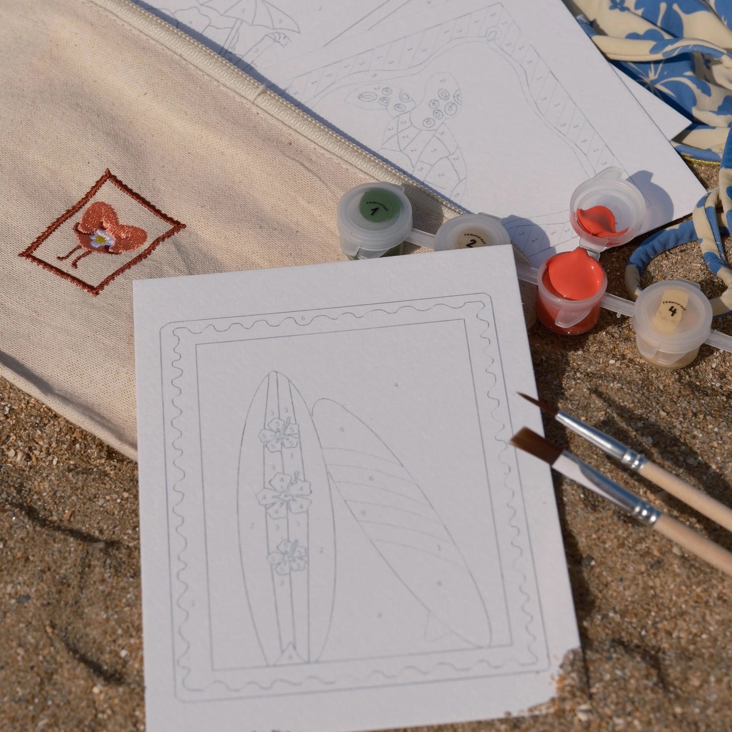 Tropical Paint by Numbers Set