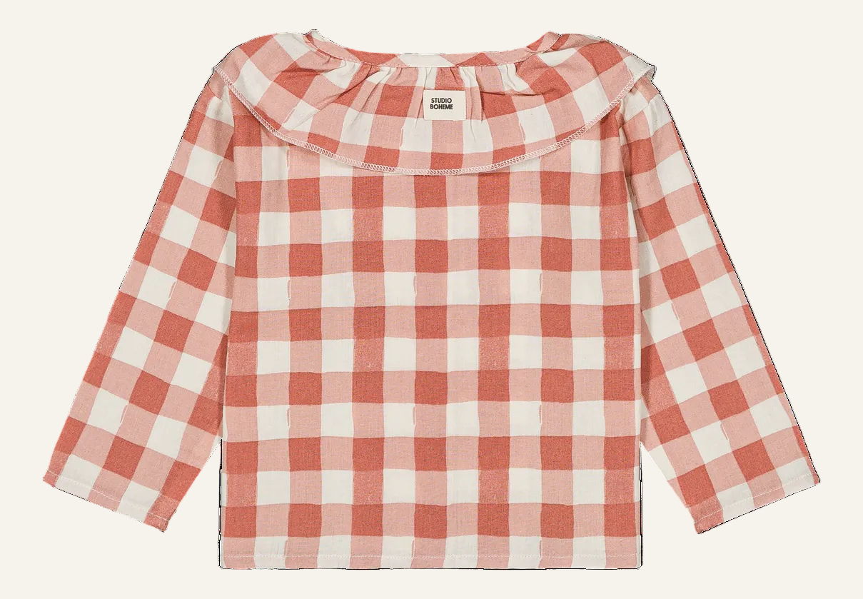 Coco Gingham Blouse - Pink