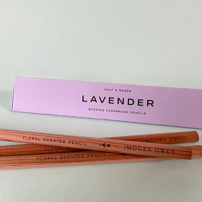 Scented Cedarwood Pencil Set – Lavender