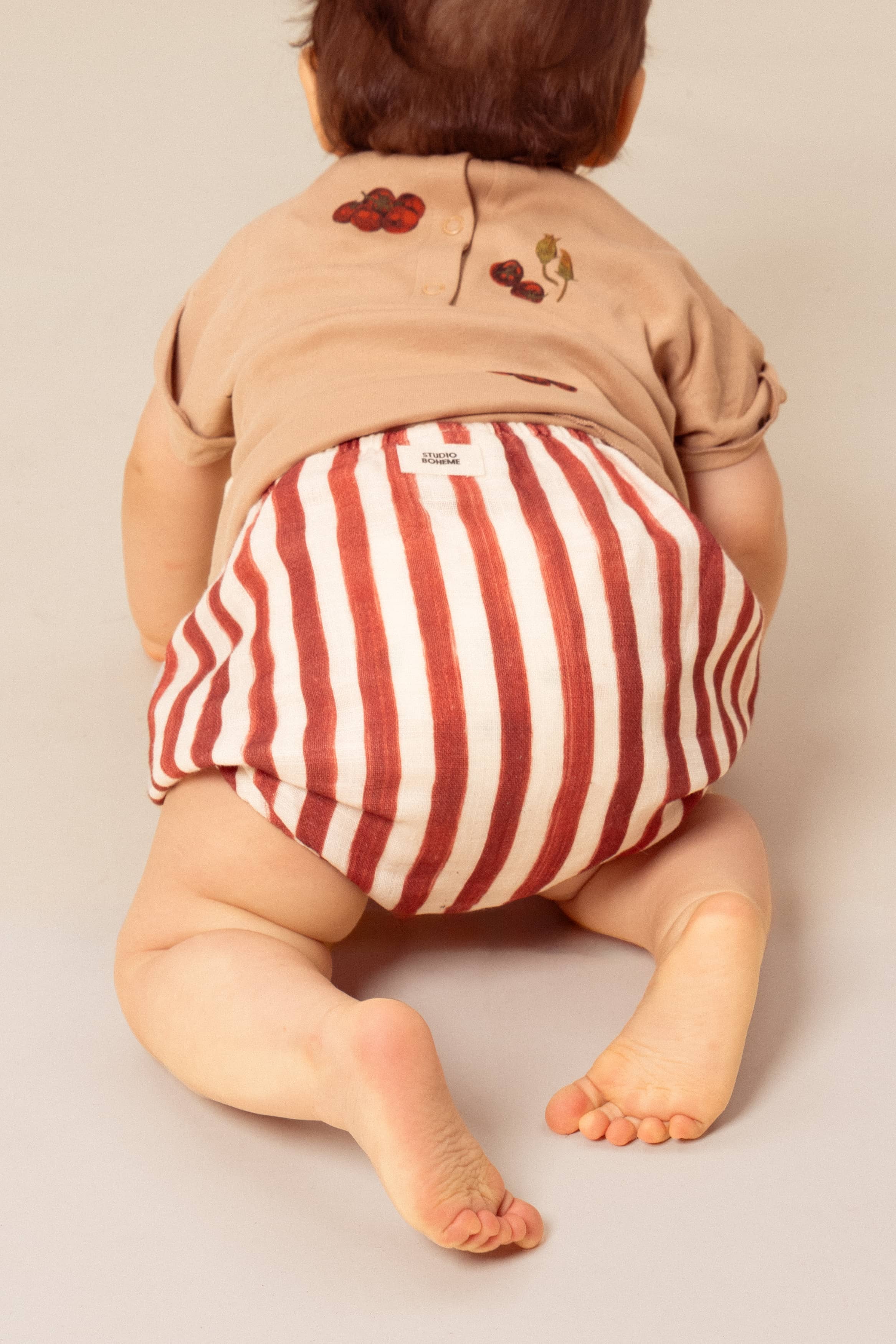 Friend Bloomer - Brick Red Stripe