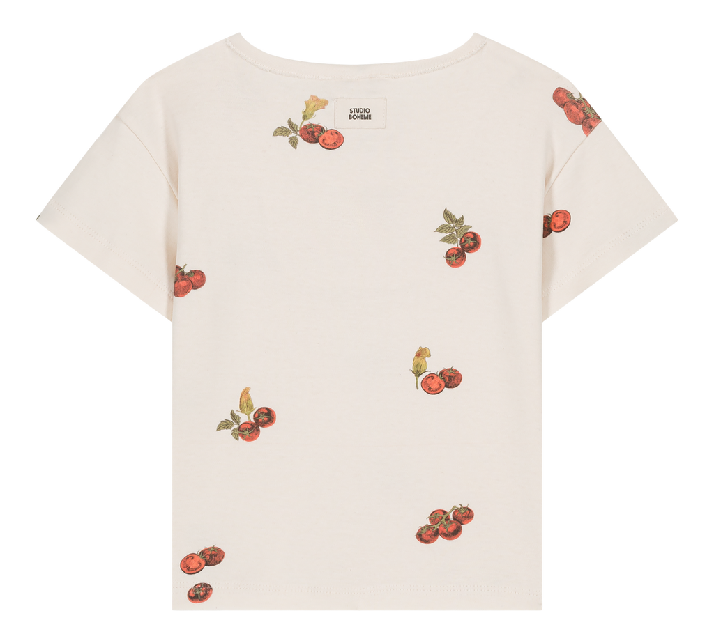 Orso Jersey Tomatoes T-shirt - Ecru